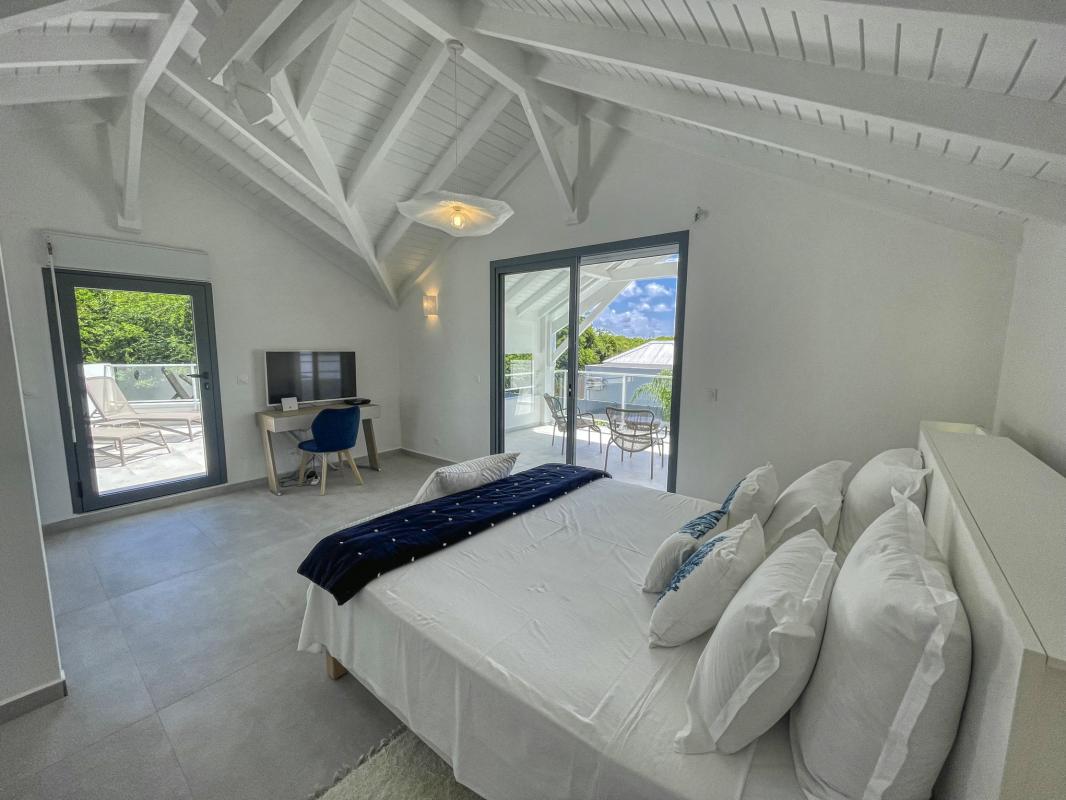 49 Location villa piscine accès plage Saint François Guadeloupe_chambre 3